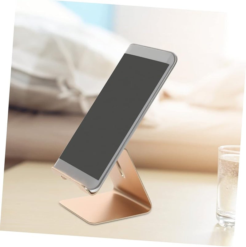 2Pcs Adjustable Aluminum Alloy Phone Stand Holder for Smartphones and Tablets Portable Desktop Bracket - Image 4